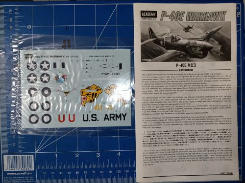 P-40E Warhawk + PE Sheet + Masks  EDUARD Academy