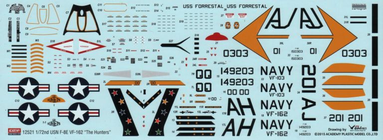 USN F-8E VF-162 "The Hunters"