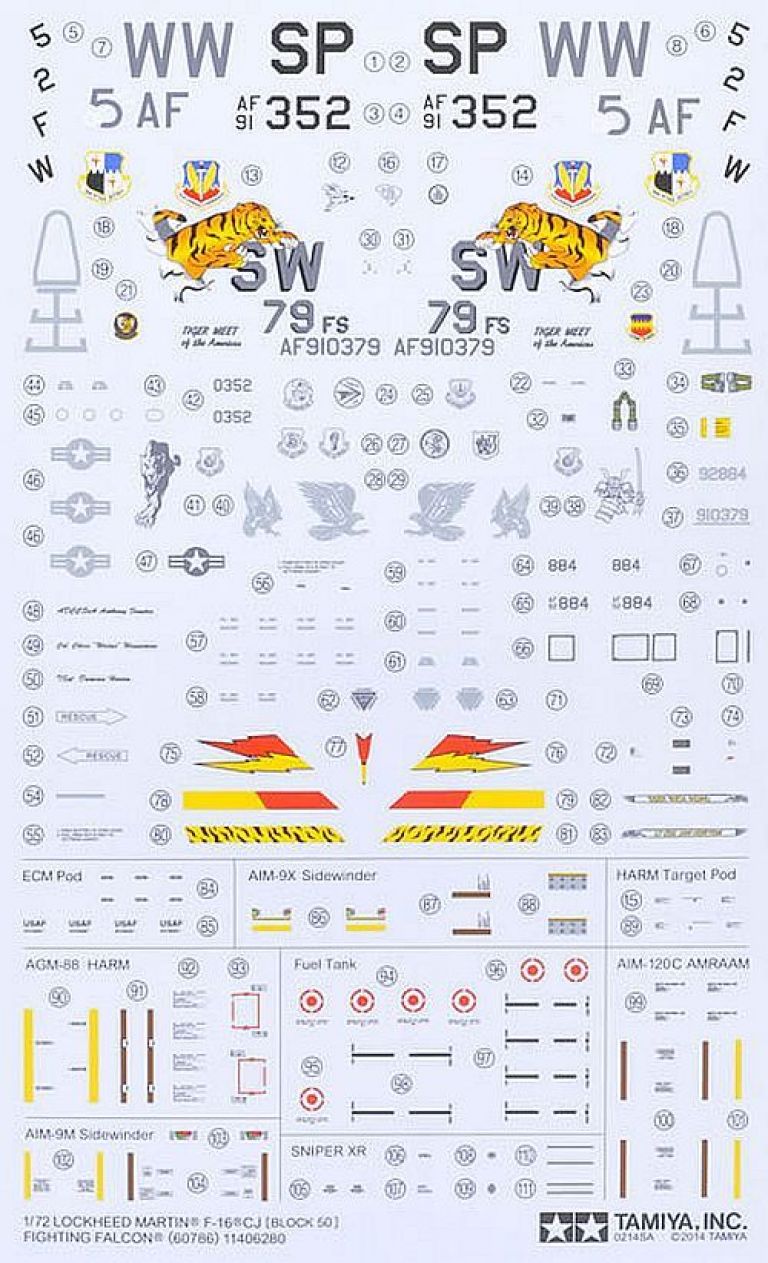 Lockheed Martin F-16CJ [Block 50] Fighting Falcon w/Full Equipment