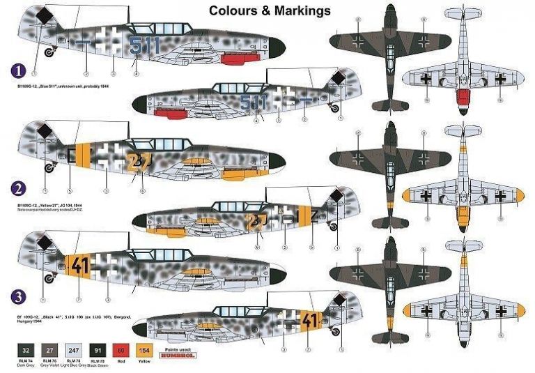 Messerschmitt Bf 109G-12 1:72