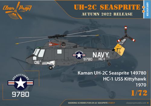 Kaman UH-2C Seasprite 1:72 Clear Prop