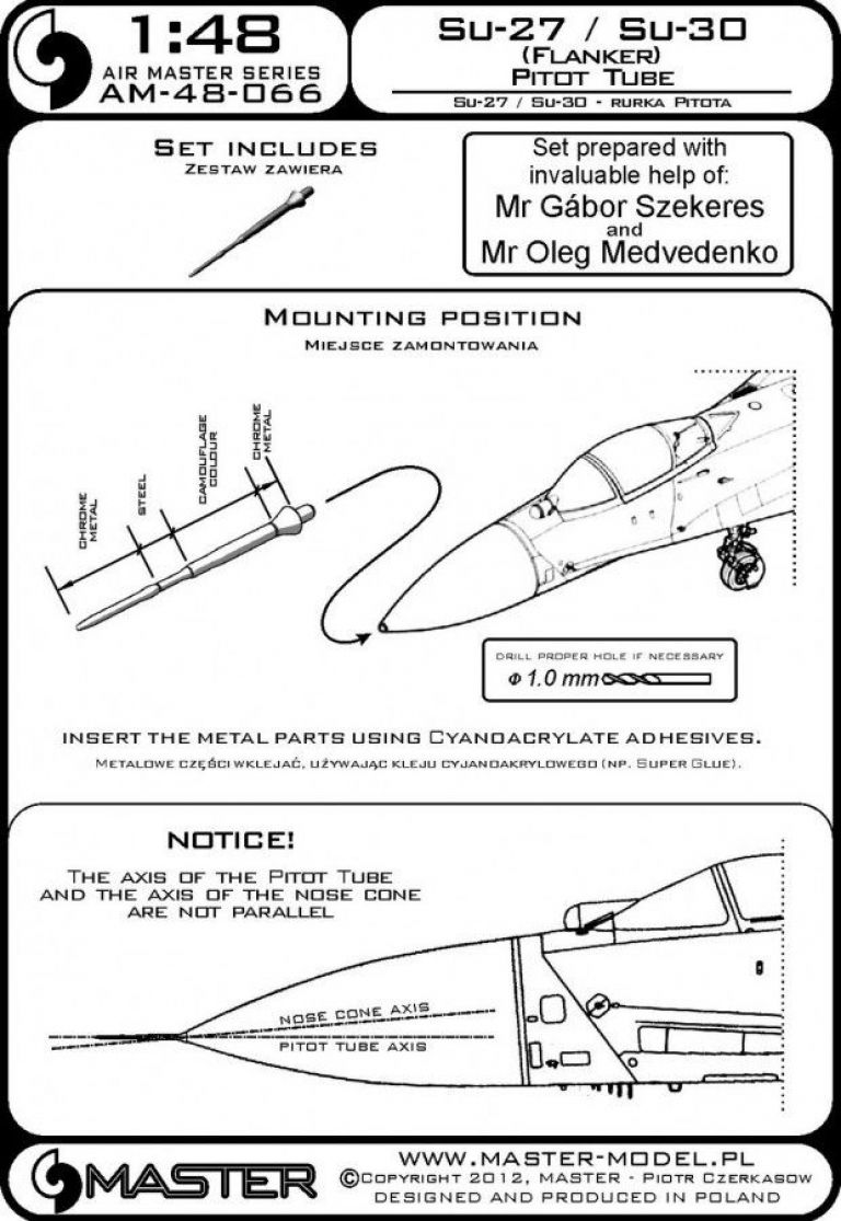 Su-27/Su-30 (Flanker) - Pitot Tube