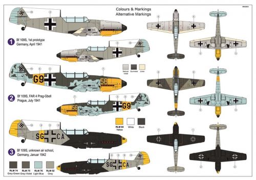 Messerschmitt Bf 109S "Schule Emil" AZ Model