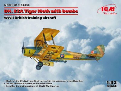 D.H. 82A with bombs WWII British training aircraft ICM